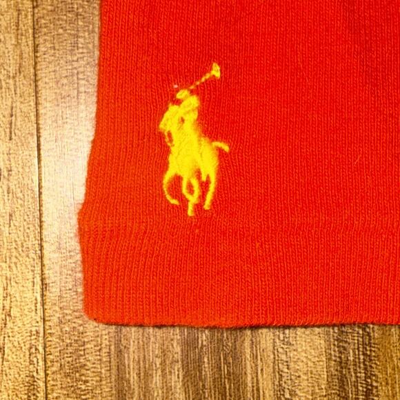 Ralph Lauren Sport T-Shirt Womens S Red Scoop Neck Short Sleeve Yellow Pony - Picture 2 of 5